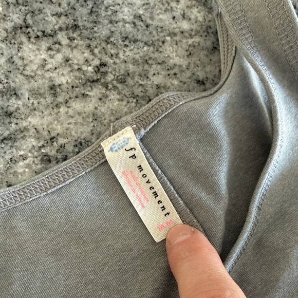 Gray Athletic Tank Top Free People Movement Medium - Picture 2 of 3